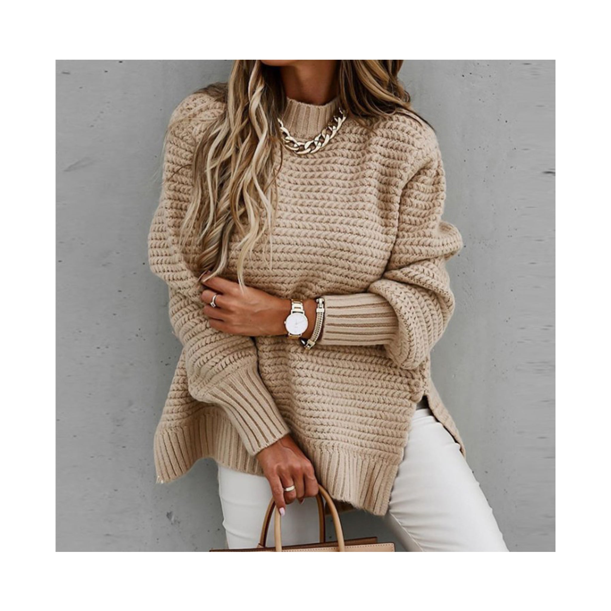 Long Sleeve Knitted Sweater