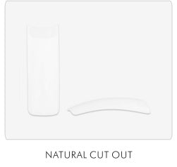 500 CUT OUT NATURAL TIPS in packet